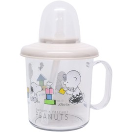 OSK Snoopy S-5 Straw Cup with Hand, 7.4 fl oz (210 ml)