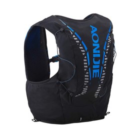 AONIJIE 5L/12L Men Women Running Vest Pack Hydration Backpack Outdoor Sports Bag for Marathon Cycling Hiking (L/XL(40.16-45.27inch), 12L# Black&Blue)