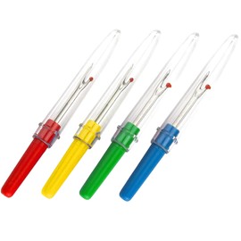 Faden & Nadel Seam Ripper Set: 8 Seam Rippers, 12 cm and 8.5 cm Long, with Protective Cap