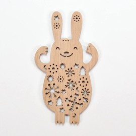 Etno Design Wooden Ornament Bunny Rabbit Scandinavian Miscellaneous Goods Lithuanian Miscellaneous Goods Animal Interior Decoration Lithuania Baltic Countries Scandinavian Etno Design Bunny