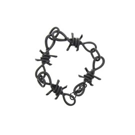 Zac's Alter Ego Barbwire Chain Bracelet - Black or SIlver