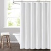 TRULY SOFT Everyday White Shower Curtain, Solid Color Themed, Oeko-TEX