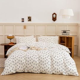 ECOCOTT Duvet Cover King Size with Dog Animal Pattern Printed Duvet Cover Set, Super Soft Comforter Quilt Cover with Zipper Closure 4 Ties