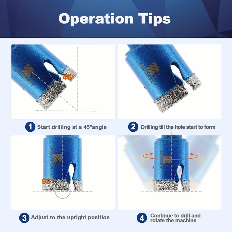 1 3/8 Inch Diamond Core Drill Bit for Porcelain Tile