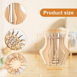 LERANXIN 1 Piece Wooden Vase for Building Block Flowers, Flower Vase for Bouquet, Wooden Stand for Roses, Cherry Blossoms, Sunflowers, Tulips, Daffodils, Lotus