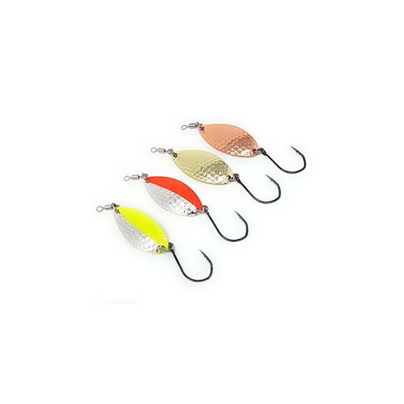 Prime Lures Casting Fishing Spoons in 2/5oz and 5/8oz (Orange,