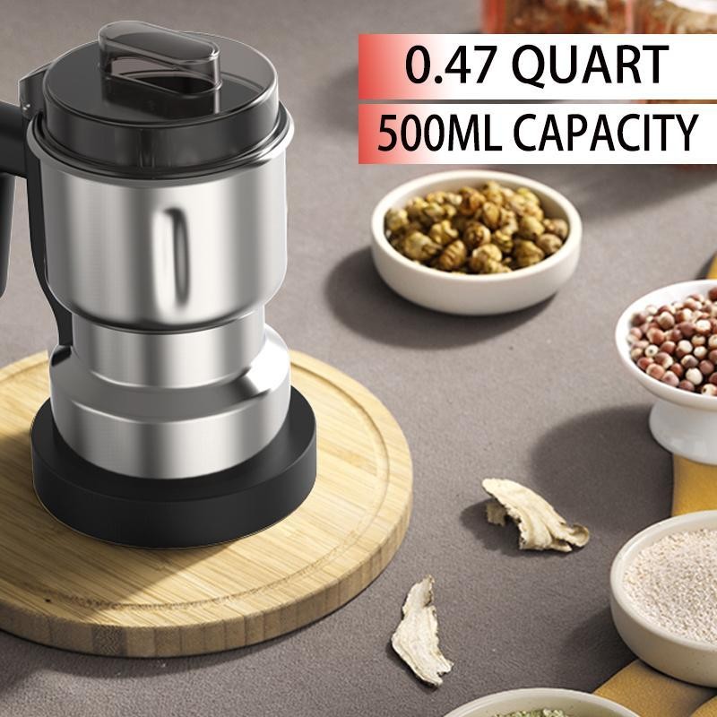 500ml Coffee Grinding Machine, Multi-functional Household Coffee Herbal Cereals Grinding
