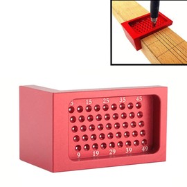 Ultra Precision Woodworking T-Type Scribing Ruler - Measuring Tool With Cross Calibration - Aluminum Alloy