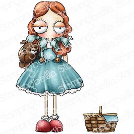Stamping Bella, Rubber Stamp, Oddball Oz Dorothy & Toto