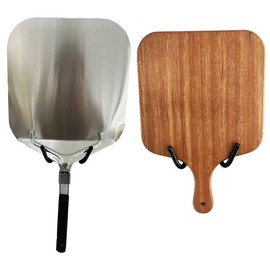 AUXPhome Rust Resistant Metal Wall Mounted Pizza Peel Rack, Black, 2 Pack