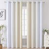 VEHEDE Gradient Blackout Curtains 84 Inch Long Drop for Living