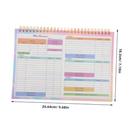 SEWACC Financial Undated Weekly Budget Tracker Expense Log Book for Personal Finance Management Design for Household Budgeting and Spending Analysis