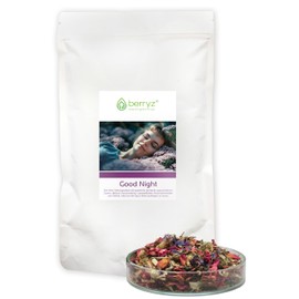 Gute-Nacht Tee mit Melisse, Passionsblume, Lavendel, Rosenblüten, Süßholz | Speziell für die Nacht zugeschnittene Zutaten