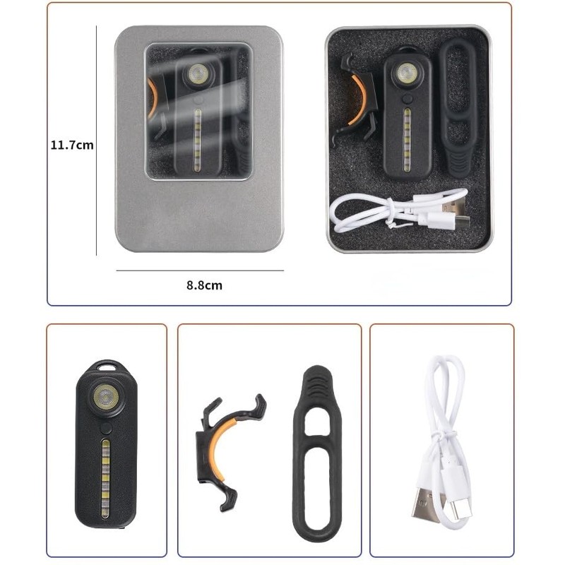 Nitefox Mini Small Keychain Flashlight USB Rechargeable Key Light Super