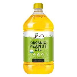 Jiva Organics Organic Peanut Oil 3 Ltr (101 Fl Oz), Non-GMO, Rich & Pure, Healthy Cooking Oil for Baking, Frying & Dressing