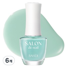 BANDI Salonde Nail Manicure, 7ml, SH702 Mint Macaron, 6 pcs / 반디BANDI 살롱드 네일 매니큐어, 7ml, SH702 민트마카롱, 6개