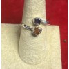 Natural Creations Amethyst And Citrine thumb ring sterling silver size