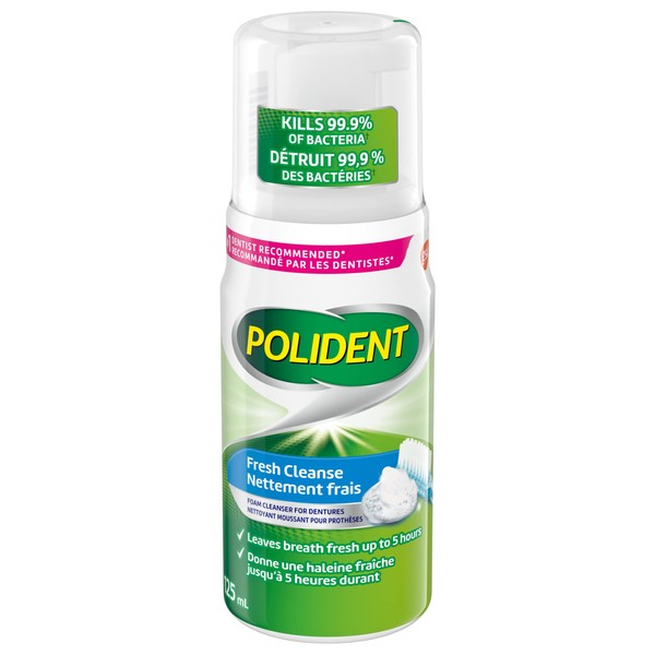 Polident Polident Fresh Cleanse Denture Cleaner Foam, 125ml
