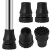 4PCS Rubber Cane Tips 3/4 Inch Heavy Duty Walking Cane