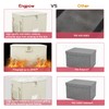 ENGPOW File Box with Lock,Fireproof Document Box with Zipper Lid,Collapsible