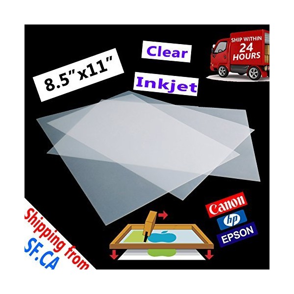 8.5"x11" Laser Printing Printer’s Transparency Film Paper 50 Sheets Silk