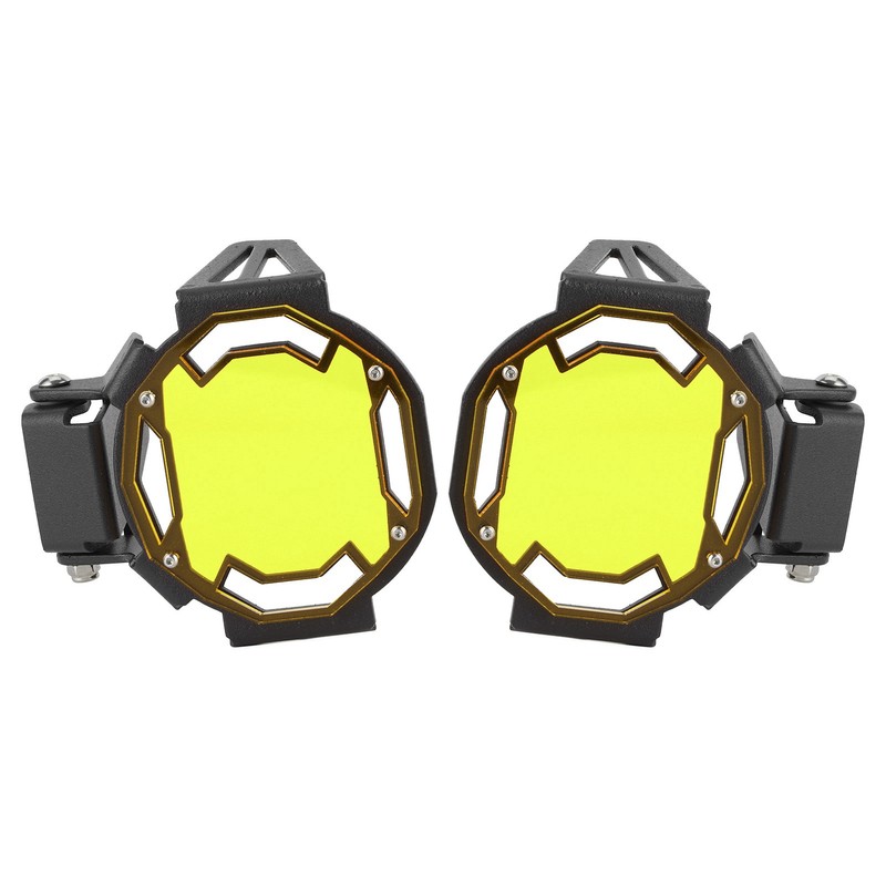 Motocycle Fog Light Guard Protective Cover LED Lamp Protector Fit