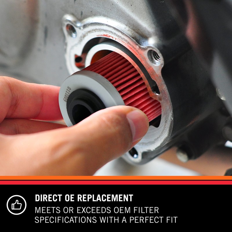 K&N Powersports Filtro de Aceite de Alto Rendimiento, Cromado, Fitment