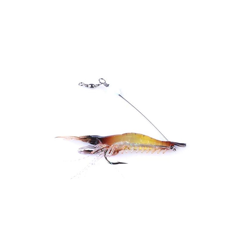 VOANZO 6 PCS Soft Shrimp Fishing Lure Soft Bait with