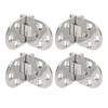 4PCS Door Hinge with Mounting Holes 316 Stainless Steel Hinge