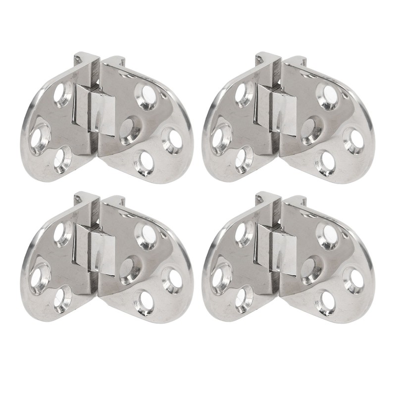 4PCS Door Hinge with Mounting Holes 316 Stainless Steel Hinge