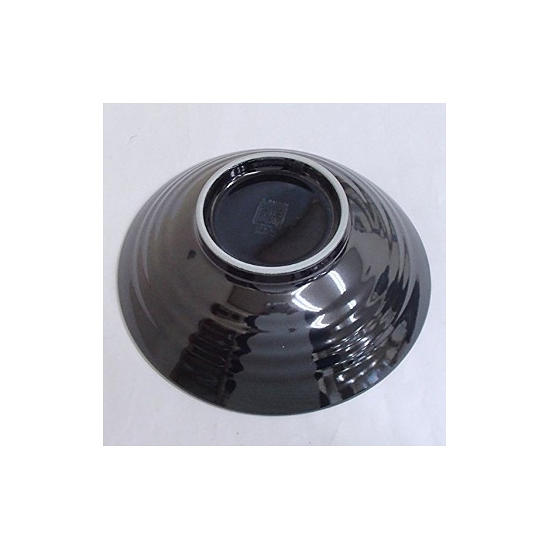 Mino Ware Japanese Seigaiha Blue Ocean Wave Ceramic Serving Bowl