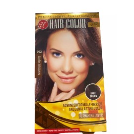 U Hair Color Dark Brown 002, Permanent Hair Dye, Long Lasting Color, Pack of 3