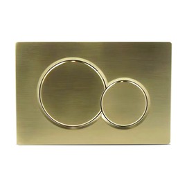 VALLVATER Dual-Flush Actuator Plate Compatible with Geberit 115.770.46.6, Brushed Gold