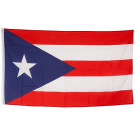 Federal and State Flag Made of Weatherproof Material with Metal Eyelets, Outdoor Flag, Puerto Rico, 150 x 90 cm