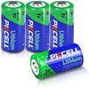 PKCELL CR123A Battery 123A Lithium Batteries 4Pack 1500mAh CR17345 3V