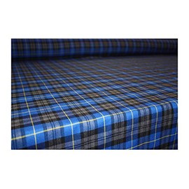 The Dragons Den 145 x 145 cm Traditional Tartan Polyviscose Square Table Cloth Burns Night Christmas Hogmanay Home Decoration [Blue Hunting]