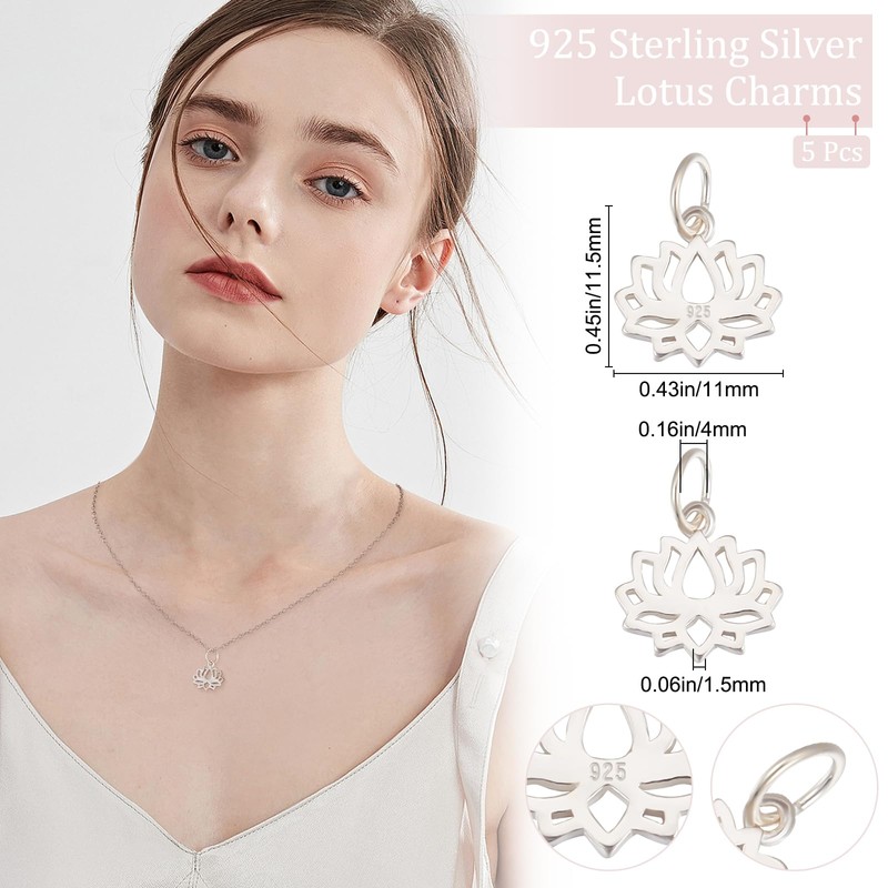 Beebeecraft 925 Sterling Silver Charms, Sterling Silver