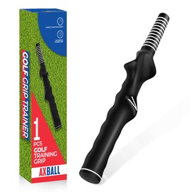 1Pcs Left-Hand Golf Grip Trainer for Improving Hand Positioning | Lightweight Golf Swing Trainer LH | Molded Anti-Slip Wrist Trainer Golf Swing Grip | Black With Box