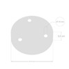 LEDSone Retro Vintage Iron Ceiling Rose Hook Plate Pendant Lamp