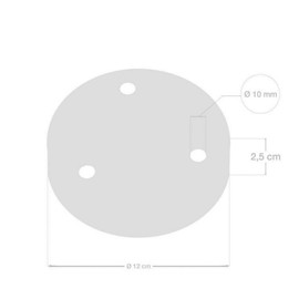 LEDSone Retro Vintage Iron Ceiling Rose Hook Plate Pendant Lamp Socket DIY Accessories Ceiling Light (5 Out Let)
