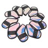 10 PCS Golf Club Head Covers PU Fabric Surface Stylish
