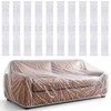 Dexpally 10 Pack Plastic Sofa Covers 360x240cm Extra-Large Couch Cover,