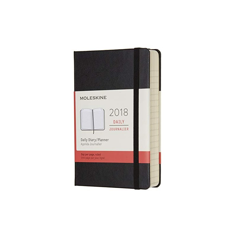 2018 Moleskine Pocket Daily Diary 12 Months Hard