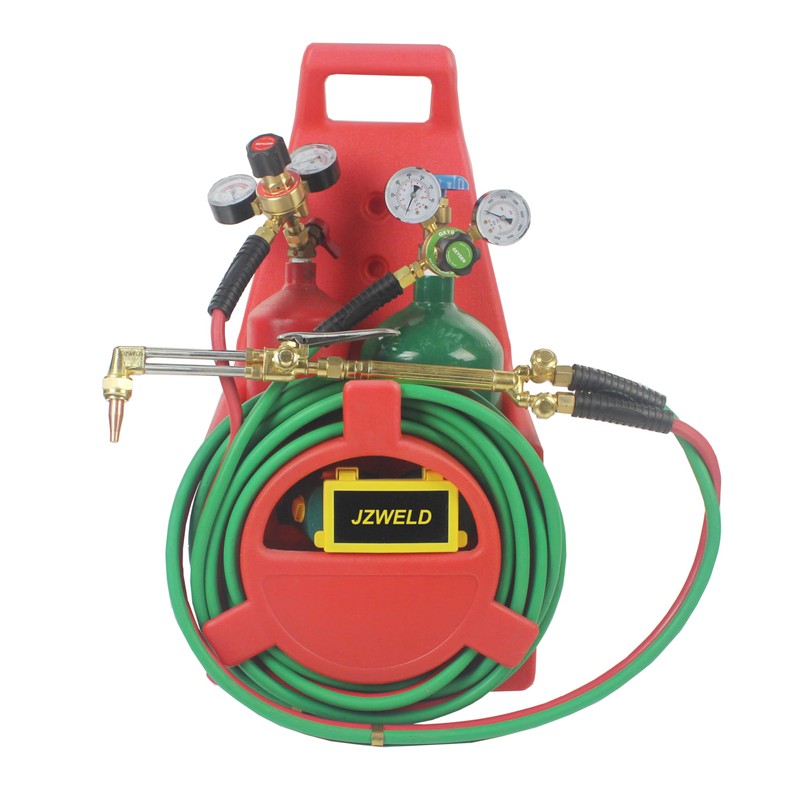 JZWELD Oxygen Acetylene Regulator Set, Welding Cutting Torch Regulators Oxygen
