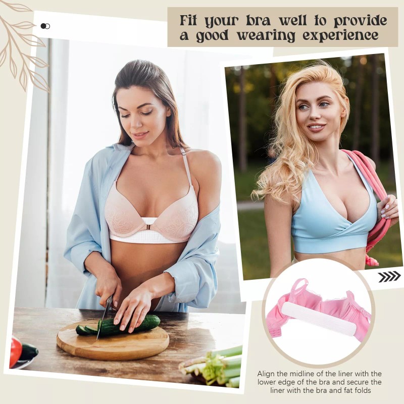 Toulite 10 Pack 6 Layer Gauze Cotton Bra Liners Under