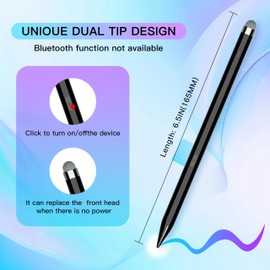 2IN1 Stylus Pen for AMZ Fire Tablet Pen for Fire Max 11, Fire HD 10 All Tablets, Fast Charge,Tilt Sensitivity, Precision Pencil (Black)