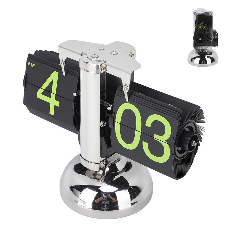 European Style Retro Digital Flip Down Clock 304 Stainless Steel