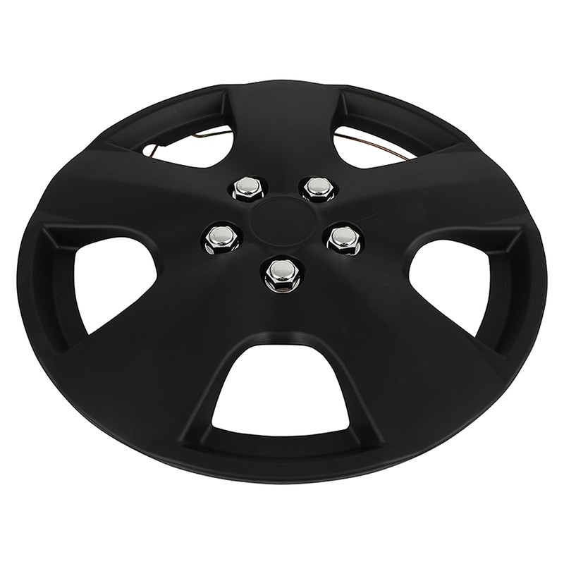 SCITOO 15" Black Hubcaps Set of 4, fits Cars, Trucks,