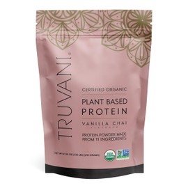 Truvani Truvani Vegan Pea Protein Powder | Vanilla Chai | 20g Organic Plant Based Protein | 20 Servings | Keto | Gluten & Dairy Free | Low Carb | No Added Sugar