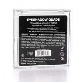 Palladio Eyeshadow Quads, Velvety Pigmented Blendable Matte, Metallic & Shimmer Finishes, Creamy Formula, Four Way Quad Eye Shadow Palette, Talc-Free (Girly)